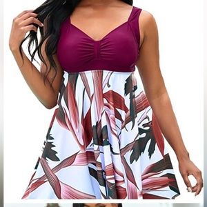 Flowing swimsuit top